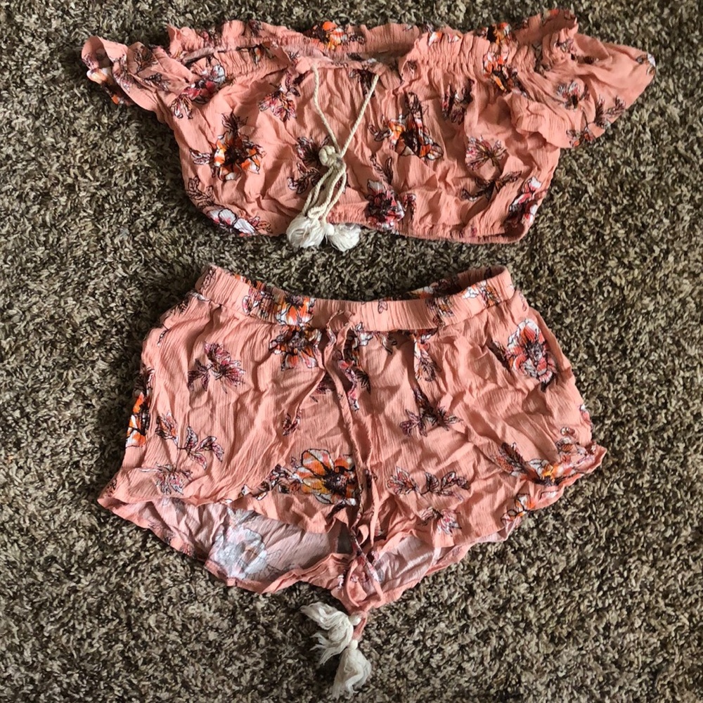 Floral Pink Two piece